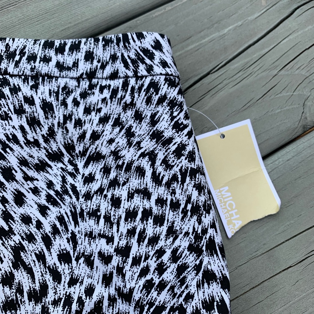 NWT MK Michael Kors Colorblock Print Miniskirt 2 - Picture 6 of 8